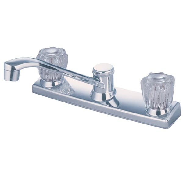 8" Centerset Kitchen Faucet, Polished Chrome